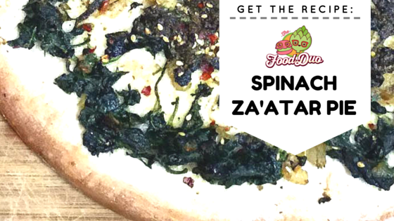 za'atar spinach pie vegan